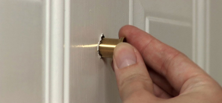 peephole door repair in Woodbridge